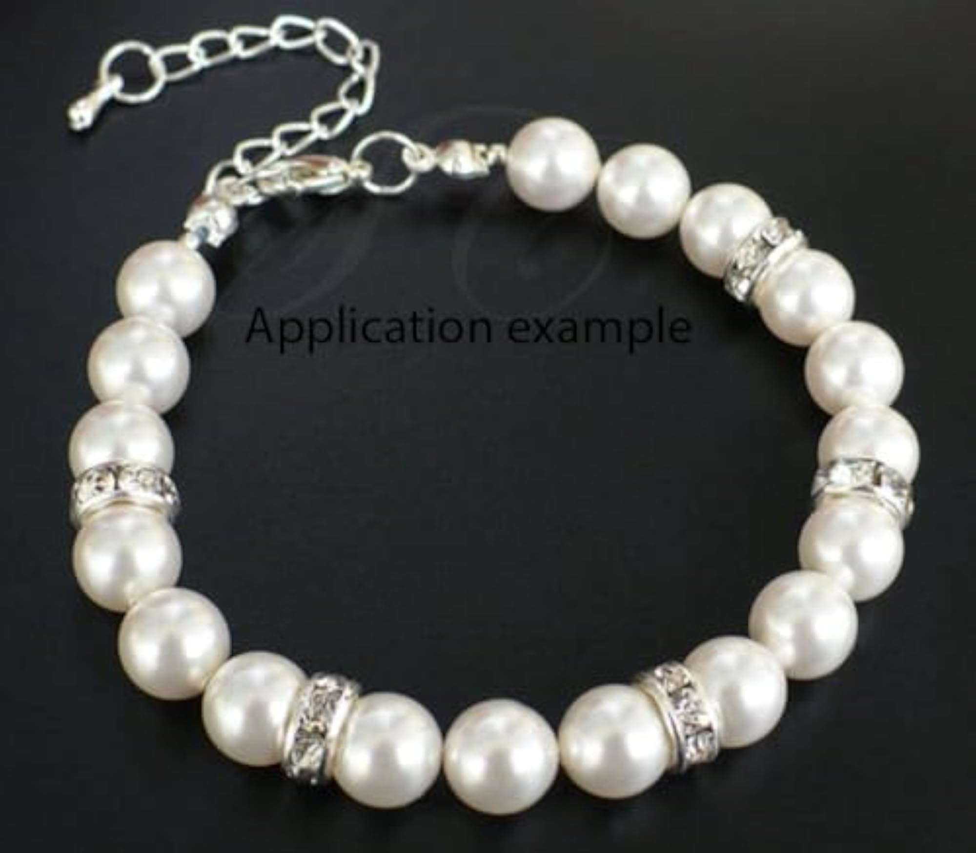 100pcs Grade A 6mm Crystal Rhinestone Rondelle Spacers